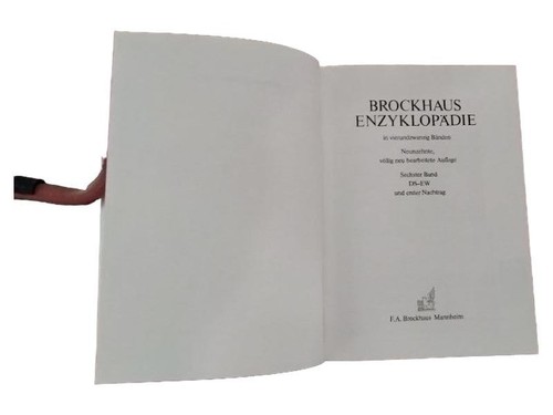 Brockhaus enzyklopädie band - brockhaus,