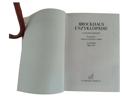 Brockhaus enzyklopädie band - enzyklopädie,