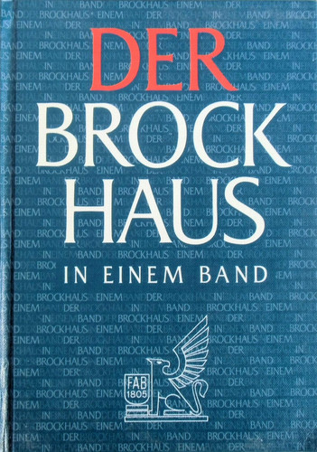 Brockhaus einem band - in,
